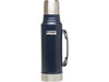 Stanley Classic Vakuum-Flasche 1 Liter, 18/8 Edelstahl Hammertone Navy blau, Vakuum-Isolation