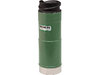 Stanley Classic Vakuum-Trinkbecher, 0,47 Liter 18/8 Edelstahl, Hammerton grün, Einhändig bedienbar