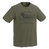 Pinewood Moose T-Shirt in grün Baumwolle, Elch T-Shirt